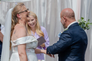 emma green celebrant officiating a wedding